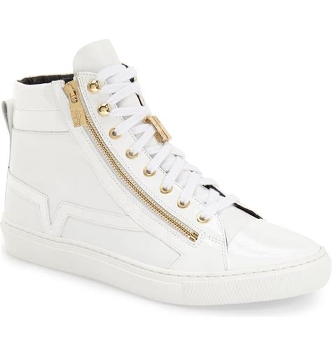 versace sneaker box|Versace zipped high top sneakers.